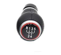 ATACDVDYEU for Octavia 2 A5 A6 2004-2013 5/6 Speed Gear Lever Stick Shift Knob Leather Boot Gear Stick Knob Shifter Knobs Head(5 Speed knob)