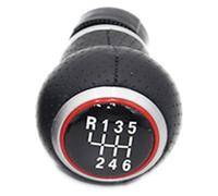 ATACDVDYEU for Octavia 2 A5 A6 2004-2013 5/6 Speed Gear Lever Stick Shift Knob Leather Boot Stick Shifter Handball Shifter Knobs Head(6 Speed Knob)