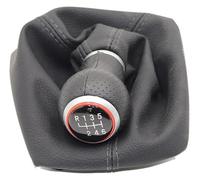 ATACDVDYEU for Octavia 2 A5 A6 2004-2013 5/6 Speed Gear Lever Stick Shift Knob Leather Boot Stick Shifter Handball Shifter Knobs Head(6 Speed Set)