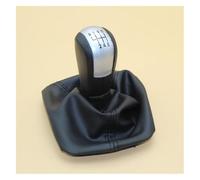ATACDVDYEU for Octavia 2 A5 A6 2004-2013 5/6 Speed Lever Stick Shift Knob Leather Boot Leather Manual Stick Shifter Knobs Head(6 Speed)