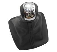 ATACDVDYEU for Octavia 2 A5 A6 2004-2013 Car 5 Speed Car Gear Stick Shift Knob Leather Boot Shifter Knobs Head