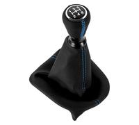 ATACDVDYEU for P&eugeot 207 307 406 for C3 for C4 for C5 Shift Knob Collar Lever Gaiter Boot Cover Case Gearbox Stick Pen Shifter Knobs Head(Blue Case)