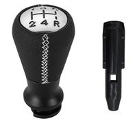 ATACDVDYEU for P&eugeot 207 307 406 for C3 for C4 for C5 Shift Knob Collar Lever Gaiter Boot Cover Case Gearbox Stick Pen Shifter Knobs Head(White a)