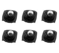 ATACDVDYEU for P&eugeot 307 207 406 for C3 for C5 for XSARA 1-10pcs 5 Speed Gear Shift Knob Stick Gaiter Boot Gear Stick Knob Shifter Knobs Head(6 Pcs)