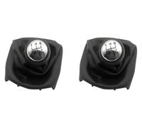 ATACDVDYEU for P&eugeot 307 207 406 for C3 for C5 for XSARA 5 Speed Black Gear Shift Knob Lever Stick Gaiter Boot Shifter Knobs Head(2 Pcs,3PC)
