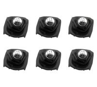 ATACDVDYEU for P&eugeot 307 207 406 for C3 for C5 for XSARA 5 Speed Black Gear Shift Knob Lever Stick Gaiter Boot Shifter Knobs Head(6 Pcs,2PC)