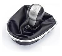 ATACDVDYEU for Seat for Leon 1P 2005-2012 Car-Stying 5 Speed Gear Stick Shift Knob with Leather Boot Shifter Knobs Head(5 Speed)