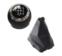 ATACDVDYEU for T&oyota for AURIS 2007-2011 5/6 Speed Car Shift Gear Knob Lever Gaitor Boot Cover Shifter Knobs Head(6 Speed Black Set)