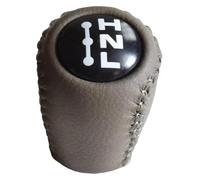 ATACDVDYEU for T&oyota for Prado 120 2003-2009 Automatic Leather Gear Shift Knob Lever Shifter Stick Gear Stick Knob Shifter Knobs Head(Gray-2)