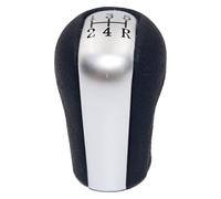 ATACDVDYEU for T&oyota for Scion XB 2004-2006 Manual Gear Shift Knob Lever Gearbox Shifter Leather Stick Shifter Handball Shifter Knobs Head(5 Speed Silver)