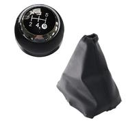 ATACDVDYEU for T&oyota for Verso 2009-2013 Manual Gearbox Stick Handle Change Knob Cover Gear Shift Dust Jacket Shifter Knobs Head(5 Speed Black Set)