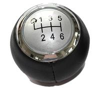 ATACDVDYEU for T&oyota IQ for AJ10 2009-2015 Manual Selector Transmission Handle Car Gear Shift Knob Lever Shifter Stick Handball Shifter Knobs Head(6 Speed Silver)