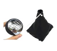 ATACDVDYEU for Vectra C 2002-2005 5/6 Speed Chrome Gear Shift Knob Lever Pen Gaiter Boot Cover Gear Stick Knob Shifter Knobs Head(Combo 2)