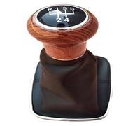 ATACDVDYEU for VW for B&ORA for G&olf 4 for GTI Wood Grain 5 Speed Gearshift Knob Shift Knob Shift Handball Gear Knob PU Leather Shifter Knobs Head