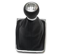 ATACDVDYEU for VW for p&assat B6 B7 2011-2014 5 6 Speed Car Gear Stick Shift Knob with Leather Boot Gear Stick Cap Shifter Knobs Head(6 Speed)