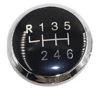 ATACDVDYEU for VW for Transporter T5 T5.1 Gp 2003-2011 5/6 Speed Gear Shift Knob Badge Emblem Replacement Stick Shifter Handball Shifter Knobs Head(6 Speed Black)