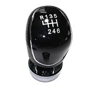 ATACDVDYEU Gear Knob for Ford for Focus Mk2 Mk3 for Fiesta Mk7 for Transit for Kuga Manual 5 6 Speed Car Gear Shift Knob Head Lever Stick Head Grip(6 Speed Black)