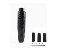 ATACDVDYEU Gear Knob Universal Manual Car Aluminium Carbon Style 13cm Fiber Black Gear Shift Knob Shifter Lever Head with M8 M10 M12 Adaptor Accessories(Carbon Fiber Black)