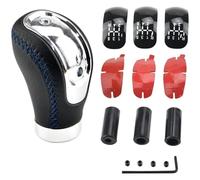 ATACDVDYEU Universal 5/6 Speed Gear Shift Knob Shifter Lever Handle Stick PU Leather for All Manual Car Stick Shifter Handball Shifter Knobs Head(E)