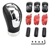 ATACDVDYEU Universal 5/6 Speed Gear Shift Knob Shifter Lever Handle Stick PU Leather for All Manual Car Stick Shifter Handball Shifter Knobs Head(B)
