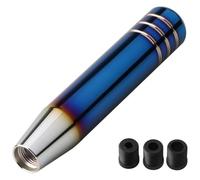 ATACDVDYEU Universal Auto 13cm 18cm Length Manual Gear Shift Knob Racing Car Shift Gear Knob with 3 Adapters Stick Shifter Handball Shifter Knobs Head(18cm Bake Blue)