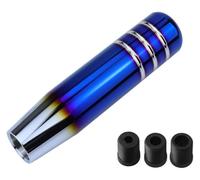 ATACDVDYEU Universal Auto 13cm 18cm Length Manual Gear Shift Knob Racing Car Shift Gear Knob with 3 Adapters Stick Shifter Handball Shifter Knobs Head(13cm Bake Blue)