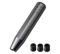 ATACDVDYEU Universal Auto 13cm 18cm Length Manual Gear Shift Knob Racing Car Shift Gear Knob with 3 Adapters Stick Shifter Handball Shifter Knobs Head(18cm Titanium)
