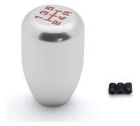 ATACDVDYEU Universal Racing 5 Speed Car Gear Shifter Knob Manual Automatic Alloy Shift Lever Stick Shifter Handball Shifter Knobs Head(Sliver)