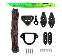 Atader Kayak Anchor Trolley Kit, Standard Anchor Trolley System for Kayak Canoe, Suitable for Freshwater and Saltwater Use, with Stainless Steel Screws