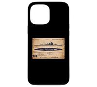 Atago Class Japanese WW2 Cruiser Identification Ship Diagram Case for iPhone 13 Pro Max