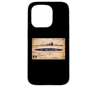 Atago Class Japanese WW2 Cruiser Identification Ship Diagram Case for iPhone 15 Pro