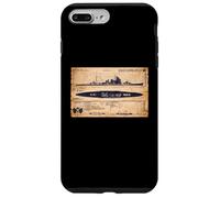Atago Class Japanese WW2 Cruiser Identification Ship Diagram Case for iPhone 7 Plus/8 Plus