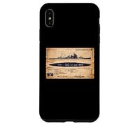 Atago Class Japanese WW2 Cruiser Identification Ship Diagram Case for iPhone XS Max