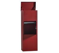 Atahome Ephesus Large Metal Parcel Delivery Box Parcel Drop Box for Secure Multiple Internet Deliveries, Wall Mountable Weatherproof Sturdy Mailbox for Outdoor and Porch (Red)