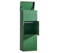 Atahome Ephesus Large Metal Parcel Delivery Box Parcel Drop Box for Secure Multiple Internet Deliveries, Wall Mountable Weatherproof Sturdy Mailbox for Outdoor and Porch (Green)