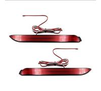 Atambvemw Car Rear Bumper Fog Light For RAV4 For Harrier For Sienna EZ For Alphard For Aygo Bumper Reflector Lights Tail/Brake,Rear Fog Lamp(Red Lens)