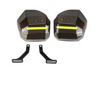 Atambvemw Motorcycle Handlebar Handguards for Scooter Motorcycle ATV Wind Rain and Sun Protection Hand Guard with Night Reflective Strip(Black)