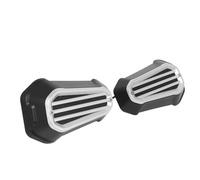 Atambvemw Motorcycle Handlebar Handguards for Sportster for Iron XL883 1200 for Forty for Eight Motorcycle Protection Gear Windproof Handlebar Handguards Motorbike(Chrome)
