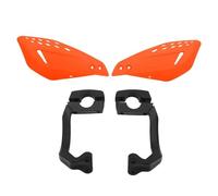Atambvemw Motorcycle Handlebar Handguards Motocross Windproof Handguard Dirt Pit Bike ATV Quads Motorcycle Handle Guards 22mm Universal Hand Protectors(Orange)