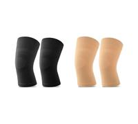 Atan Premium Knee Compression Brace with Non-Slip Silicone Grip - Pain Relief for Arthritis, Injury Recovery & Joint Support - Breathable, Lightweight Knee Braces for Men & Women (Beige, S)
