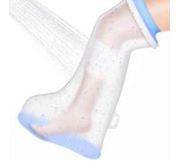 Atan Waterproof Full Leg Cast Cover Reusable Silicone Shower Protector for Knee, Thigh & Ankle Surgery, Bandages, and Plaster Casts 100% Watertight PVC Bathing Sleeve (100cm)