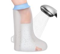 Atan Waterproof Leg Cast Cover for Shower Reusable Adult Lower Leg Protector for Foot Ankle Knee and Thigh Soft Watertight Seal for Bandages Plaster and Wound Care