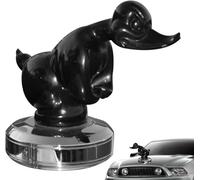 Ataoyus Angry Rubber Duck Hood Ornament, 3D Funny Car Bonnet Ornament, Angry Rubber Duck Radiator Figure for Car Decorations Bar, Pub, Club
