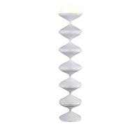 ATAPNLNMTZ Modern Floor Lamp, Tall Standing Light with Dome Glass Shade, 3 Color Temperatures, Stand up Lamps for Living Room, Bedroom(White)