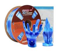 Ataraxia Art PLA Plus 3D Printer Filament, PLA Filament 1.75mm Silk Sky Blue White Dark Blue Filament, 3D Printing Filament 1KG/2.2LB, Include Storage Resealable Vacuum Bag, Fit Most FDM Printer