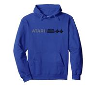 Atari 2600 Slim Logo Dark Print Pullover Hoodie, Adult Unisex, Royal Blue, Large