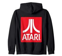 Atari Batch Classic Vintage Console Retro Gaming Fun Zip Hoodie