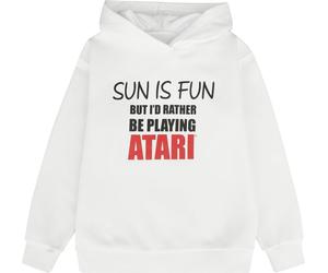 Atari I would rather be playing Atari Hoodie Sweater white 4 Years