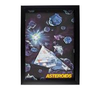 Atari Official 3D Wall Art - Asteroids | Size: A3 Atari Multicolor A3