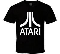 Atari Retro 2600 1980's Logo T Shirt Black XL
